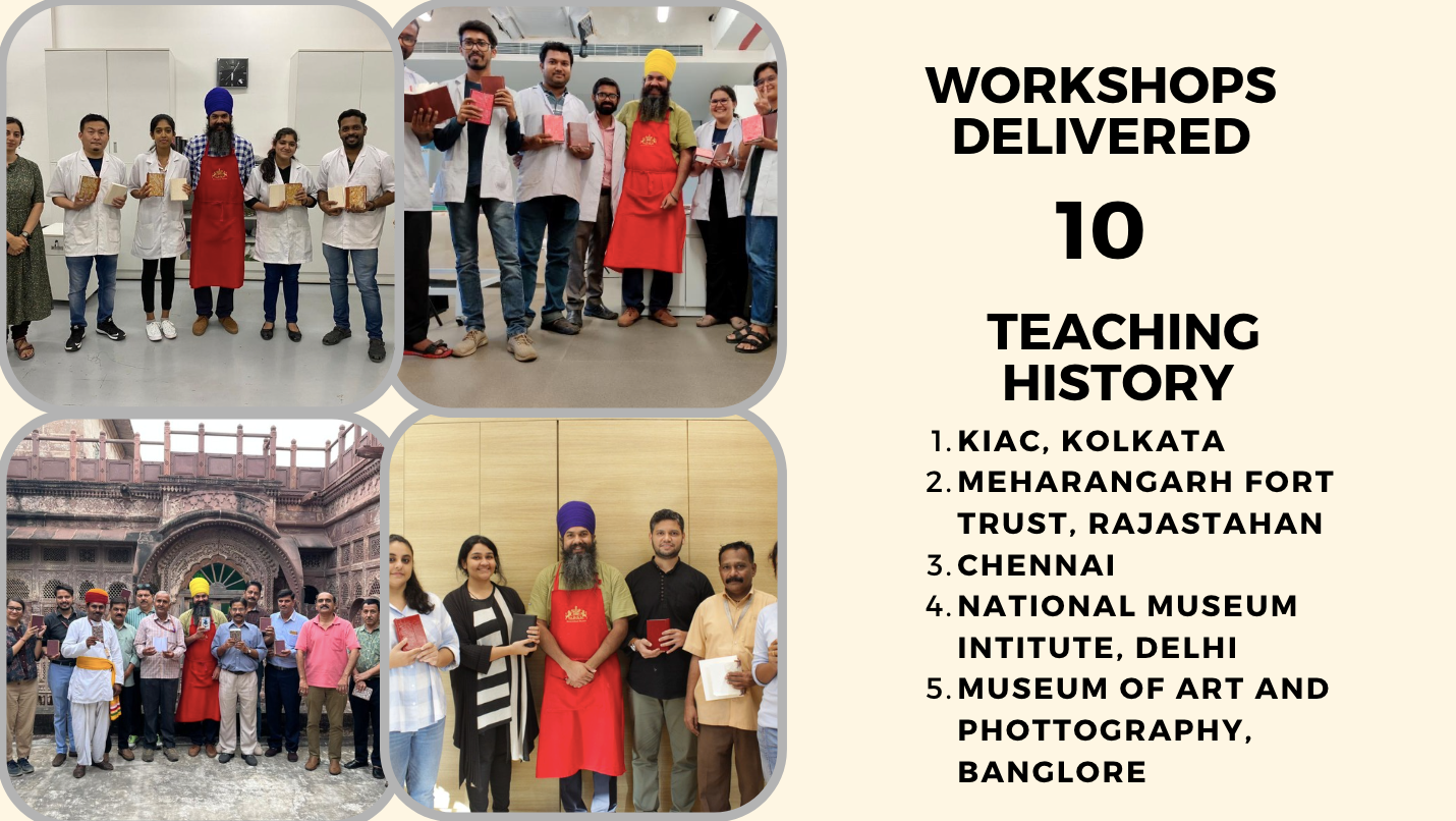 Professional Certificate Programme in Book & Paper Conservation Advanced Training in the Conservation of Gurmukhi Pothis, Manuscripts, Archival Records & Books - Image 3